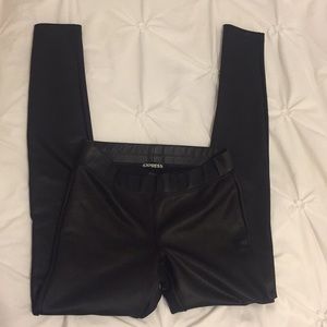 Express faux leather leggings